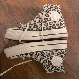 Converse All Star Lift Platform Women’s Hightop Leopard Cheetah